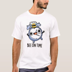 Camiseta Bee On Time Cute Insect Clock Pun