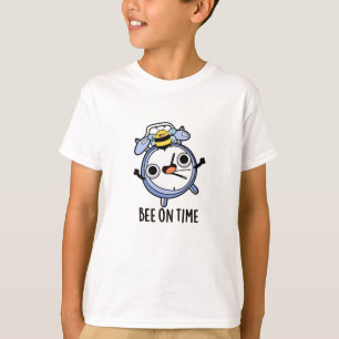 Camiseta Bee On Time Cute Insect Clock Pun