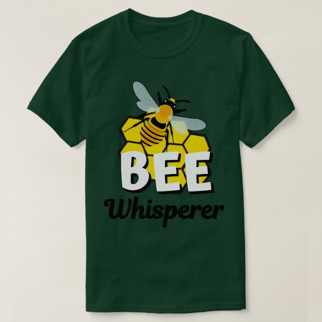 Camiseta Bee Whisper Honey Bee Honeycomb (Frente do Design)