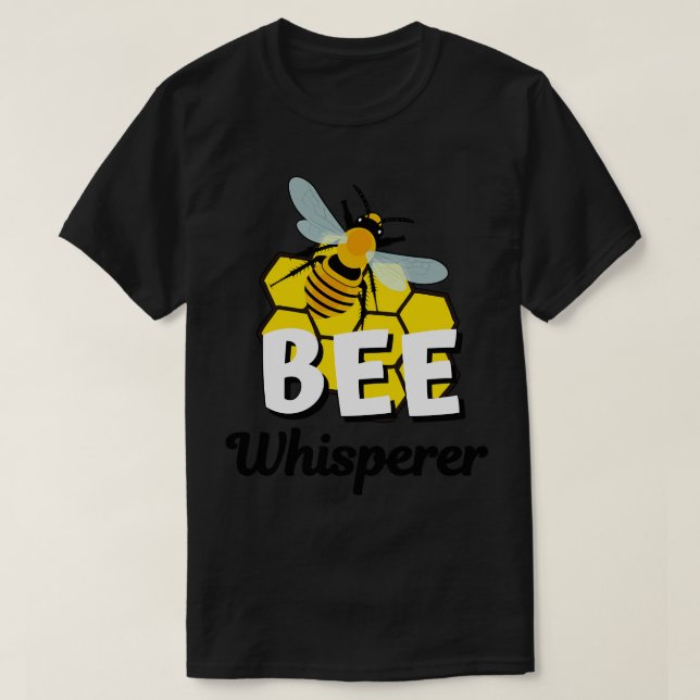 Camiseta Bee Whisper Honey Bee Honeycomb (Frente do Design)