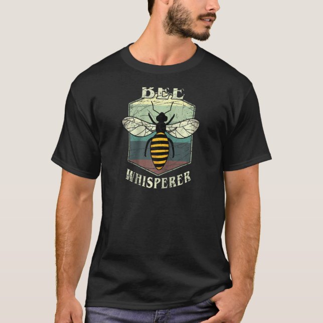 Camiseta Bee Whisperer Honeycomb Bee Hive Beekeeper Raglan (Frente)