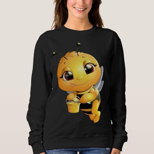 Camiseta Bee with Honey Cute Girls Bee (Frente)