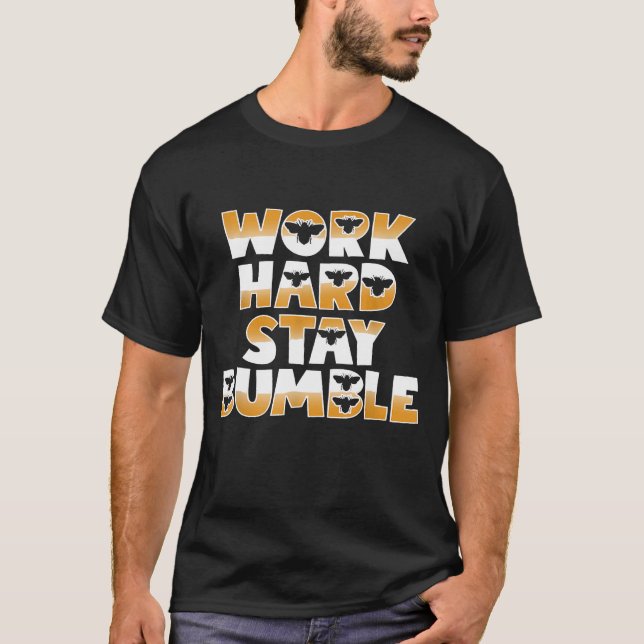 Camiseta Bee Work Duro Beekeeper Cotação Ama Abelhas De Bum (Frente)