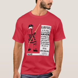 Camiseta Beefeater da Revista do poster vintage Harper