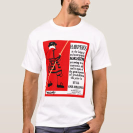 Camiseta Beefeater da Revista do poster vintage Harper
