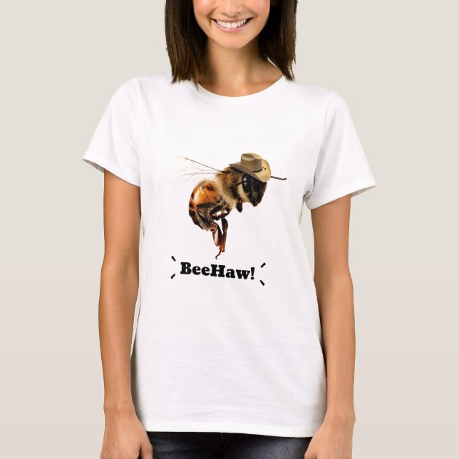 Camiseta Beehaw Engraçado Bee (Frente)