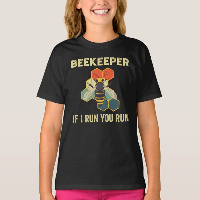 Camiseta Beekeeper Honeycomb Apicultura Engraçada (Frente)