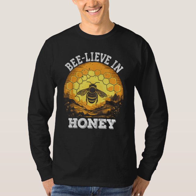Camiseta Beekeeper  Ideas Bee lieve Beekeeping Apiarist (Frente)
