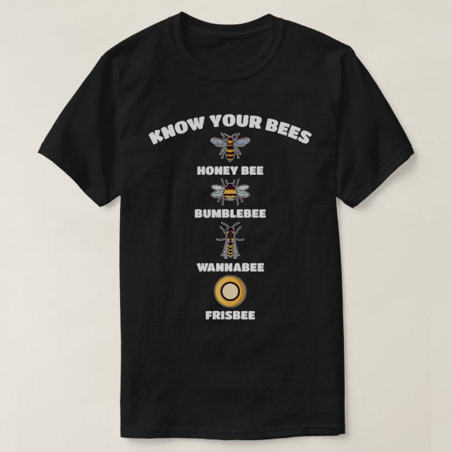 Camiseta Beekeeper Know Your Bees Beekeeping Funny Honey Fa (Frente do Design)