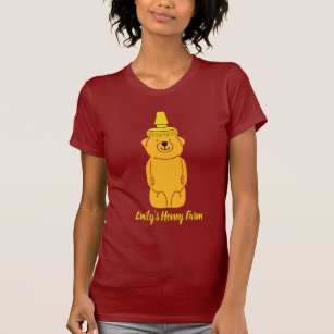 Camiseta Beekeepers De Beterraba Com Urso Personalizado