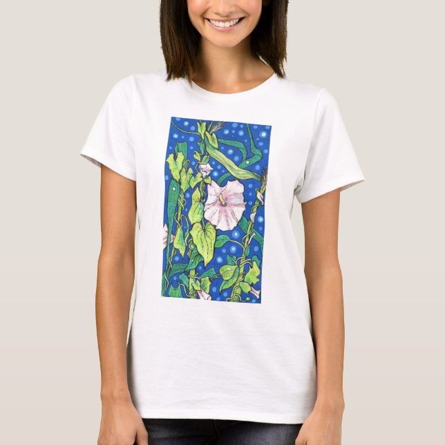 Camiseta Beendweed Reed Summer Wildflower Painting (Frente)