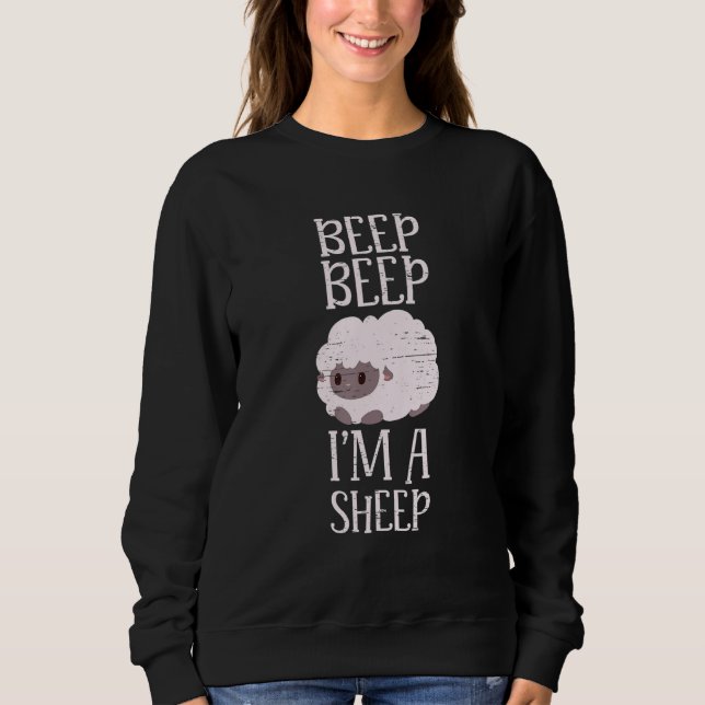 Camiseta Beep Beep I'm A Sheep Livestock Herd Farm Wool Ani (Frente)