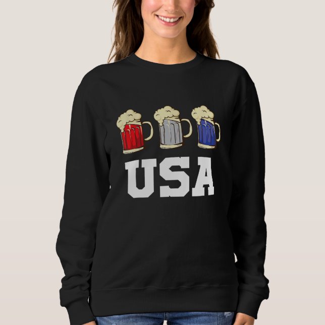 Camiseta Beer 4th of July Matching Family USA  Patriotic (Frente)