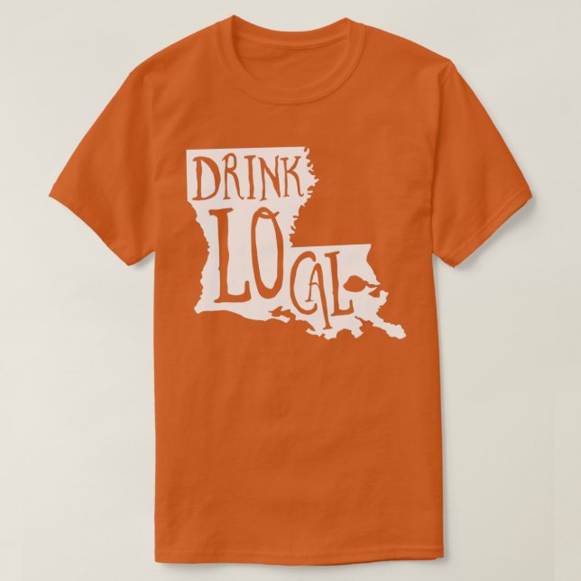 Camiseta Beer Artesanato de Contorno Local do Louisiana T (Frente do Design)