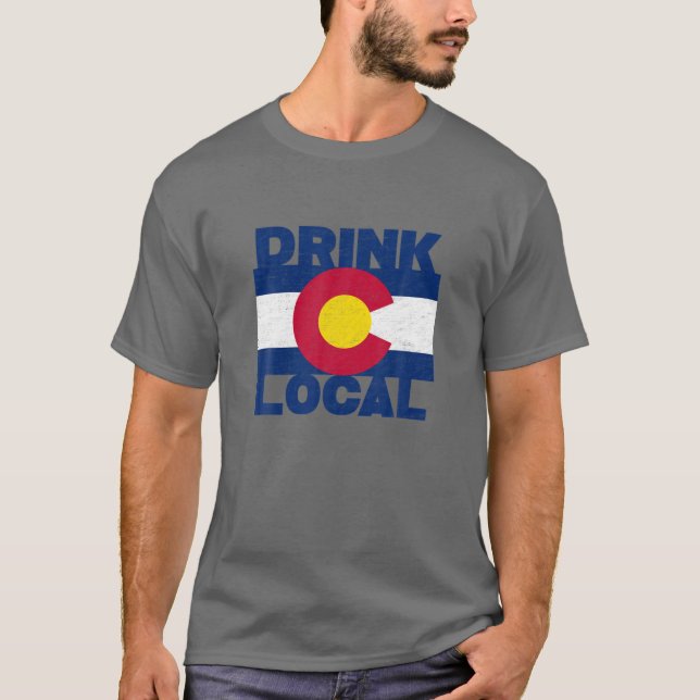 Camiseta Beer Artesanato de Sinalizador Local Colorado (Frente)
