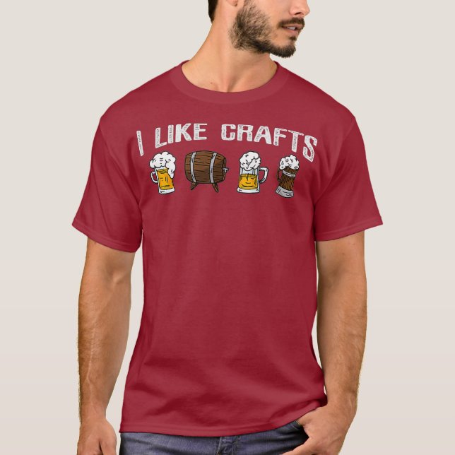Camiseta Beer artesanato Engraçado Beer Drinker (Frente)