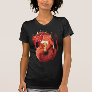 Camiseta Beer Bebendo Dragon Women