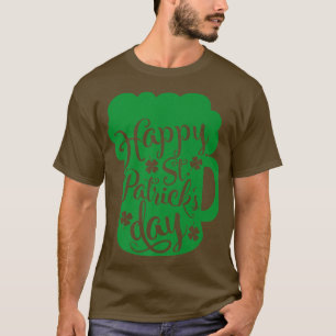 Camiseta Beer Bebendo Lover Feliz Dia de São Patrício