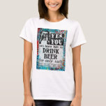 Camiseta Beer Beer Beer - Anúncio Vintage engraçado<br><div class="desc">Um jornal vitoriano vintage falso e caprichoso e que "aprende a beber cerveja".</div>