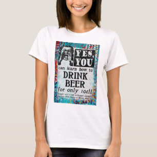 Camiseta Beer Beer Beer - Anúncio Vintage engraçado