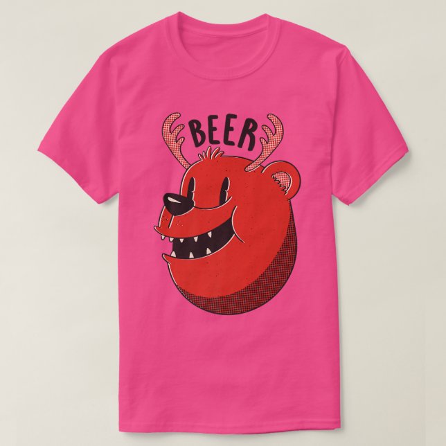 Camiseta Beer Beer Divertido Bear Premium (Frente do Design)