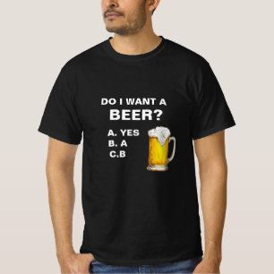 Camiseta Beer Beer Engraçado