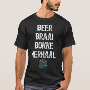 Camiseta Beer Braai Bokke Herhaal África do Sul Rugby