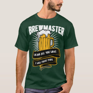 Camiseta Beer Brewmaster Beba o que quiser.