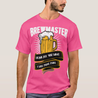 Camiseta Beer Brewmaster Beba o que quiser.