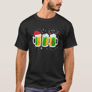 Camiseta Beer Christmas Mug Papais noeis Reindeer Reinber X
