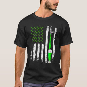 Camiseta Beer Dia de São Patrício Vintage Irish American Fl