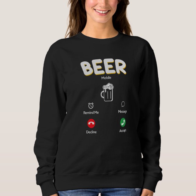 Camiseta Beer Drinker Bebado Para Mulheres Pais (Frente)