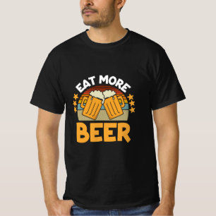 Camiseta Beer Drinker Come Mais Cerveja Engraçado Bebendo A