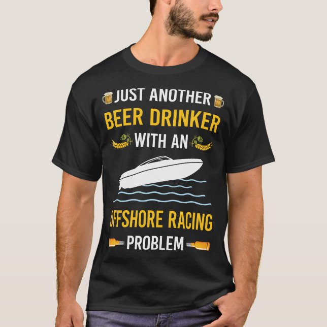 Camiseta Beer Drinker Corrida Offshore (Frente)