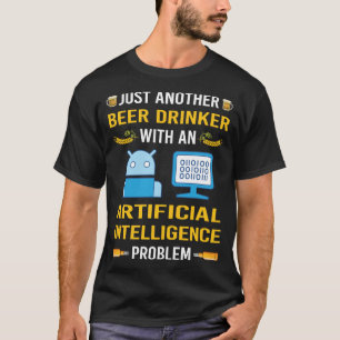 Camiseta Beer Drinker Inteligência Artificial AI