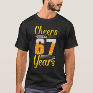 Camiseta Beer Drinker My Birthday Cheers To 67 Years Old Bo