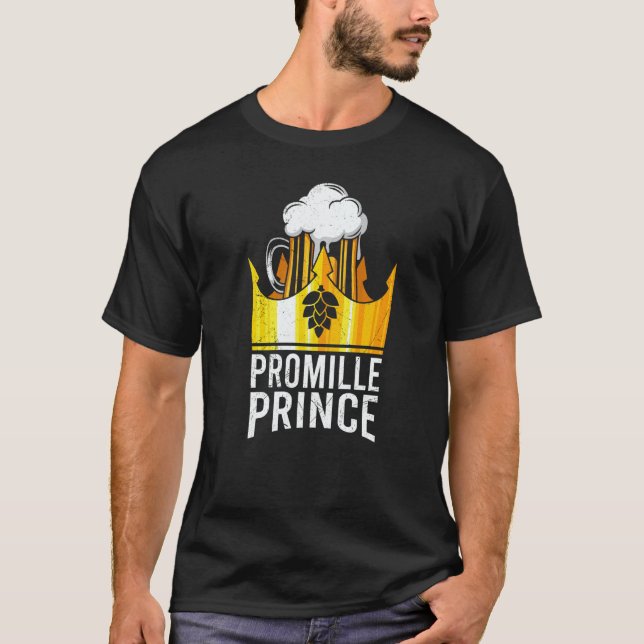 Camiseta Beer drinker promille prince Malle party festival (Frente)
