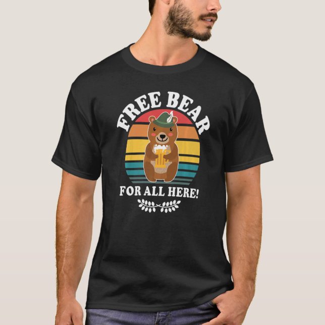 Camiseta Beer Drinking Drinking Drinking Beer Drinker Bear  (Frente)