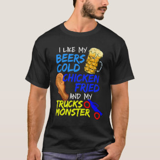 Camiseta Beer Drinking Fried Chicken