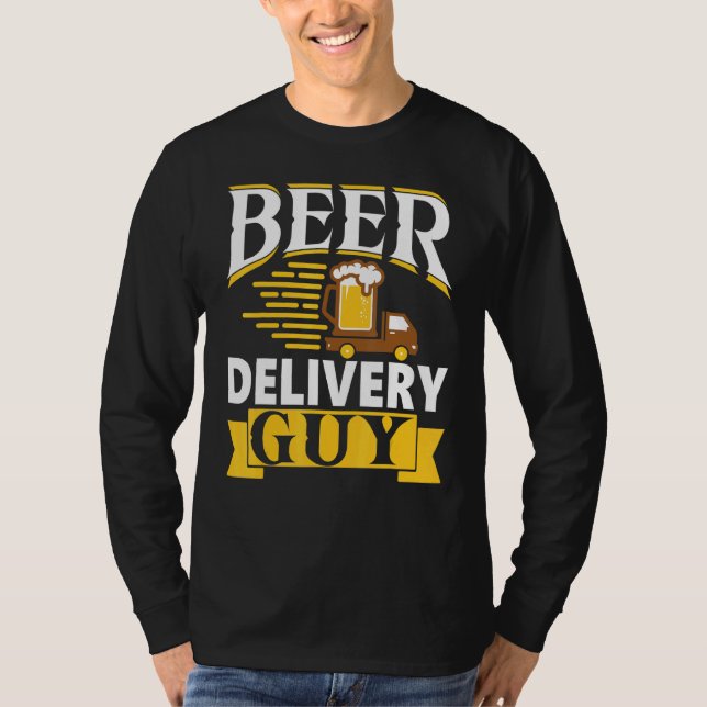 Camiseta Beer Entrega Cara Álcool Bebida Bar Bebida Bebida (Frente)