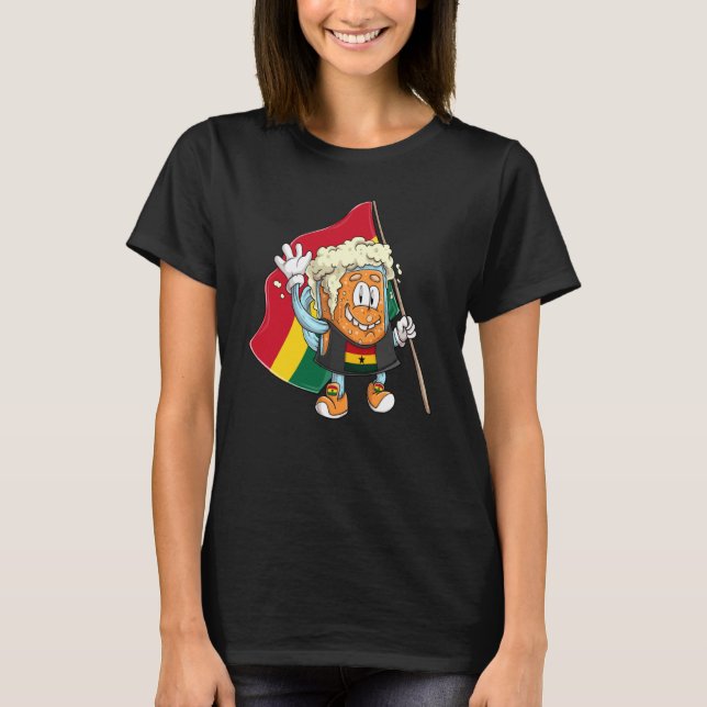Camiseta Beer fan of Ghana (Frente)