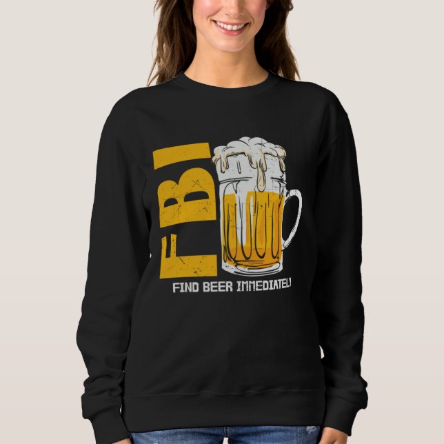 Camiseta Beer  Fbi Find Beer Immediately (Frente)