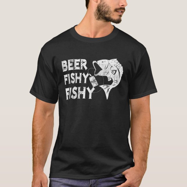 Camiseta Beer fishy fishy Beer Hop Clothes Brewery Alcohol  (Frente)