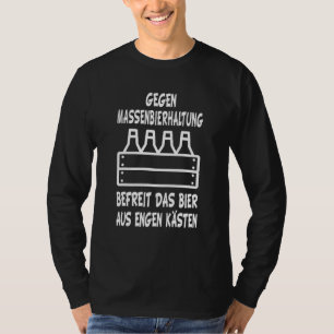 Camiseta Beer Garrafa Branca De Cerveja Contra Cerveja Em M