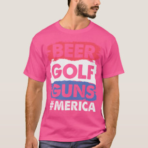 Camiseta Beer Golf Festa de Armas Golfe Bebendo Golfer