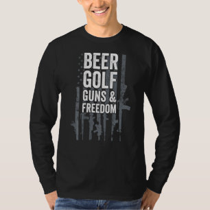 Camiseta Beer Golf Guns & Freedom Usa Pro Guns Jogador de G