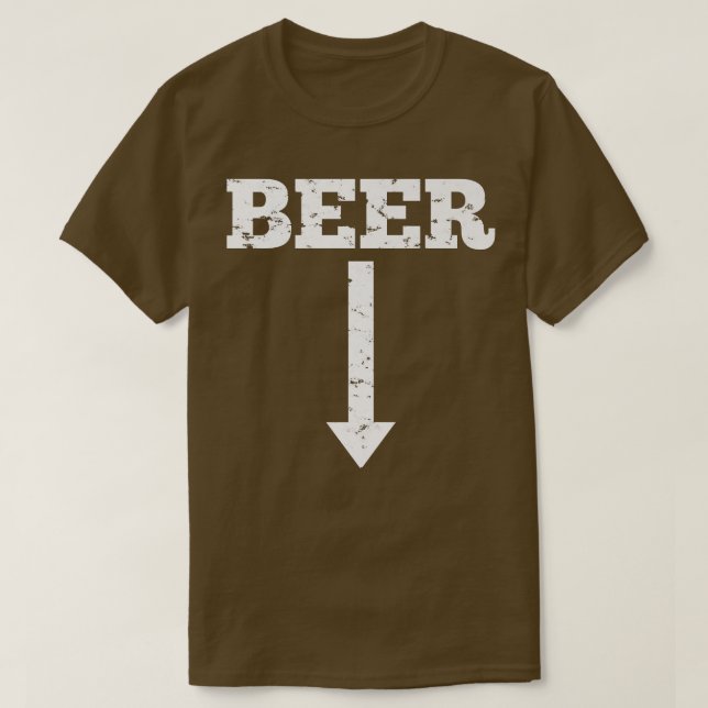Camiseta Beer Grávida Pai De Anúncio De Bebê  (Frente do Design)