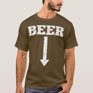 Camiseta Beer Grávida Pai De Anúncio De Bebê 