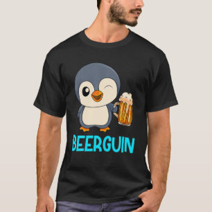Camiseta Beer Guin Beer Penguin Men Beer Dia de os pais Par