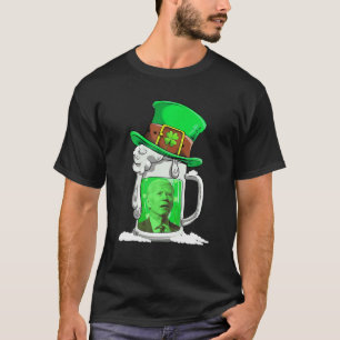 Camiseta Beer Irish Leprechaun Hat Shamrock Biden Rua Patro